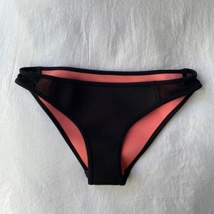 Hurley Neoprene Bikini Bottoms Black